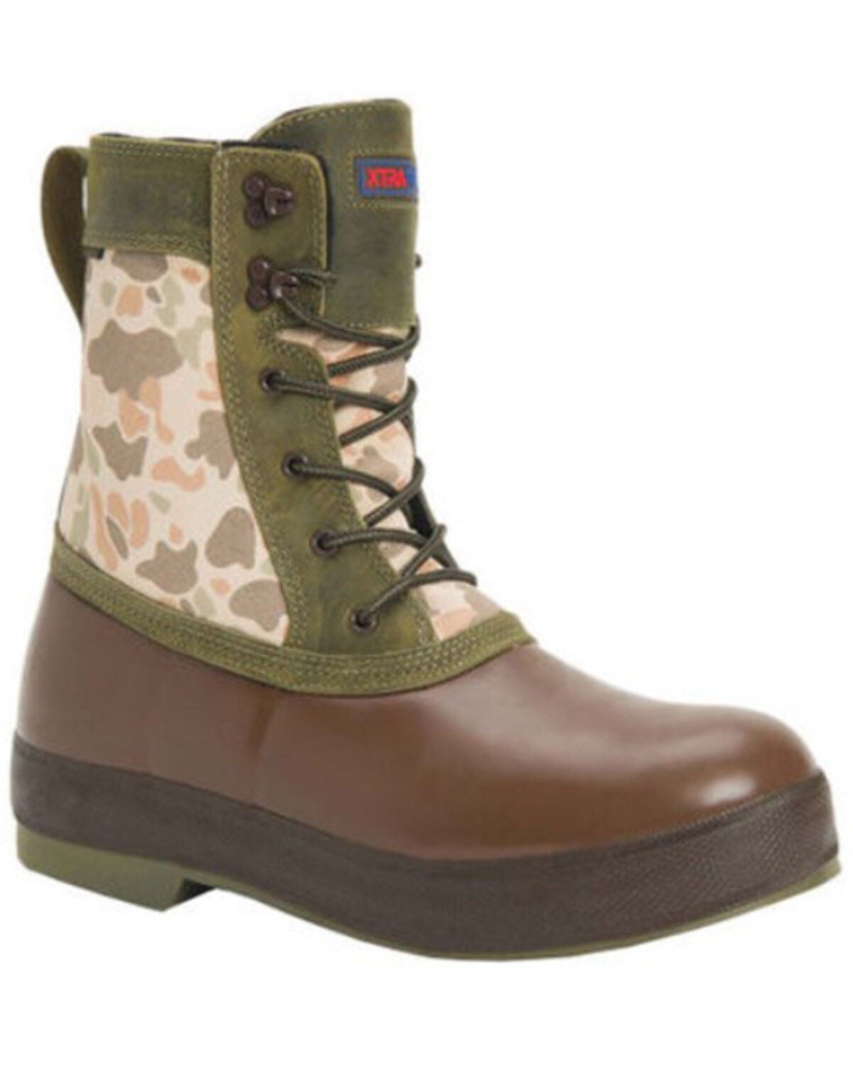 Xtratuf Men's 8" Insulated Legacy Lace-Up Boots - Round Toe, Green, hi-res