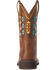 Image #3 - Ariat Women's Delilah Deco Western Boots - Broad Square Toe, Brown, hi-res