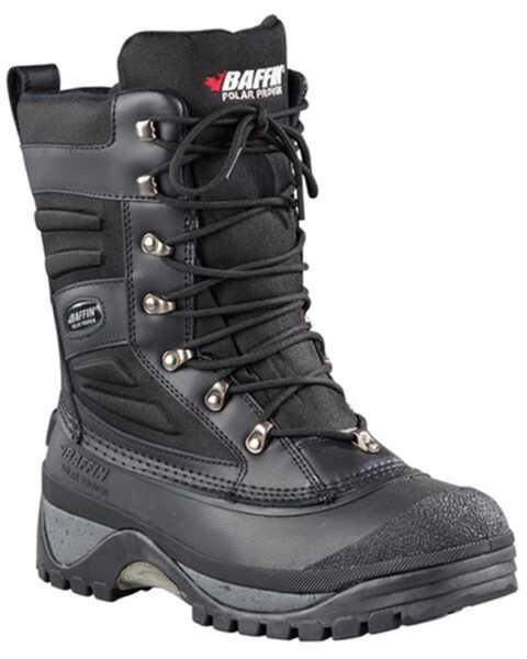 Image #1 - Baffin Men's Crossfire Waterproof Insulated Winter Boots - Soft Toe, Black, hi-res