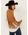 Image #4 - Vocal Women's Rhinestone Cropped Faux Suede Vest, Camel, hi-res