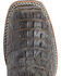 Double H Men's 12" Caiman Print Steel Toe Western Boots, Brown, hi-res