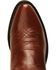 Image #6 - Old West Men's Smooth Leather Western Boots - Round Toe, Black Cherry, hi-res