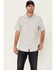 Image #1 - Moonshine Spirit Men's Haystack Solid Short Sleeve Snap Western Shirt, Grey, hi-res