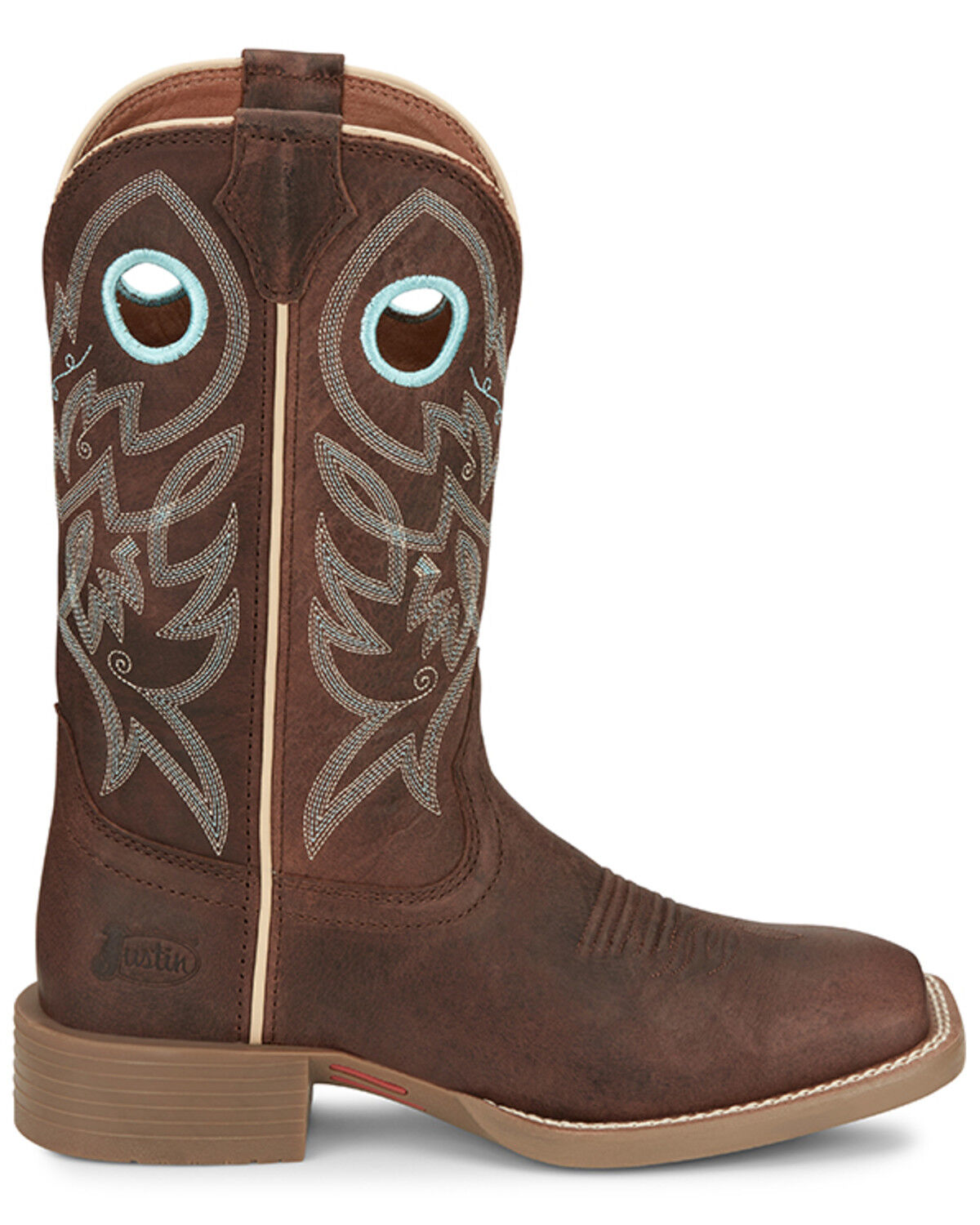 Image #2 - Justin Women's Liberty Western Boots - Broad Square Toe, Brown, hi-res