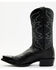 Image #3 - Dan Post Men's Exotic Ostrich Western Boots - Snip Toe, Black, hi-res