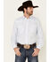 Image #1 - Roper Men's Classic Tone On Tone Solid Long Sleeve Pearl Snap Western Shirt, Light Blue, hi-res