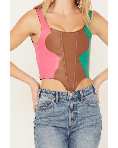 Image #4 - Understated Leather Women's Neon Moon Bustier, Multi, hi-res