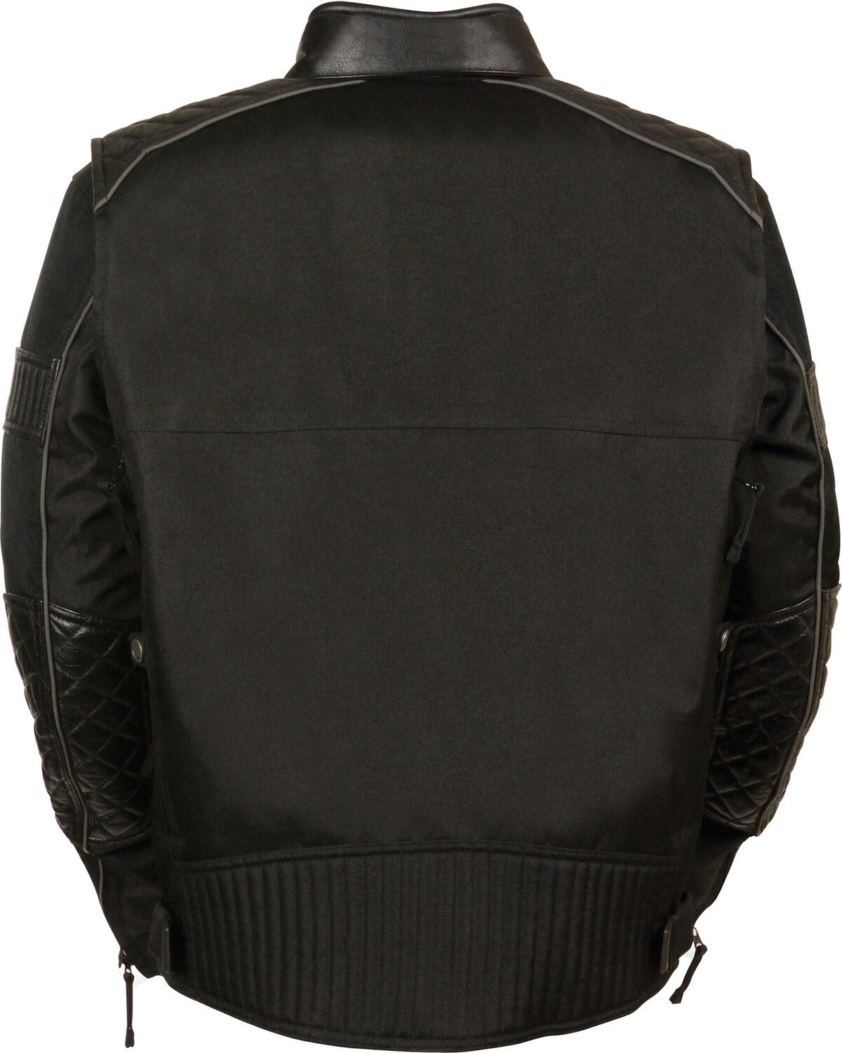 Image #3 - Milwaukee Leather Men's Textile Scooter Jacket, Black, hi-res