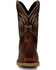 Image #4 - Justin Men's 11" Stampede Daywork Waterproof Work Boots - Steel Toe, Brown, hi-res