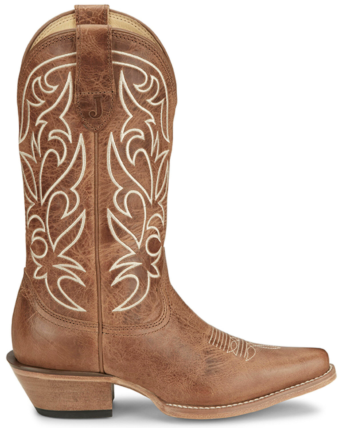 Image #2 - Justin Women's Josephine Western Boots - Snip Toe, Brown, hi-res