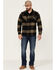 Brixton Men's Bowery Large Plaid Button Down Western Flannel Shirt , Heather Grey, hi-res