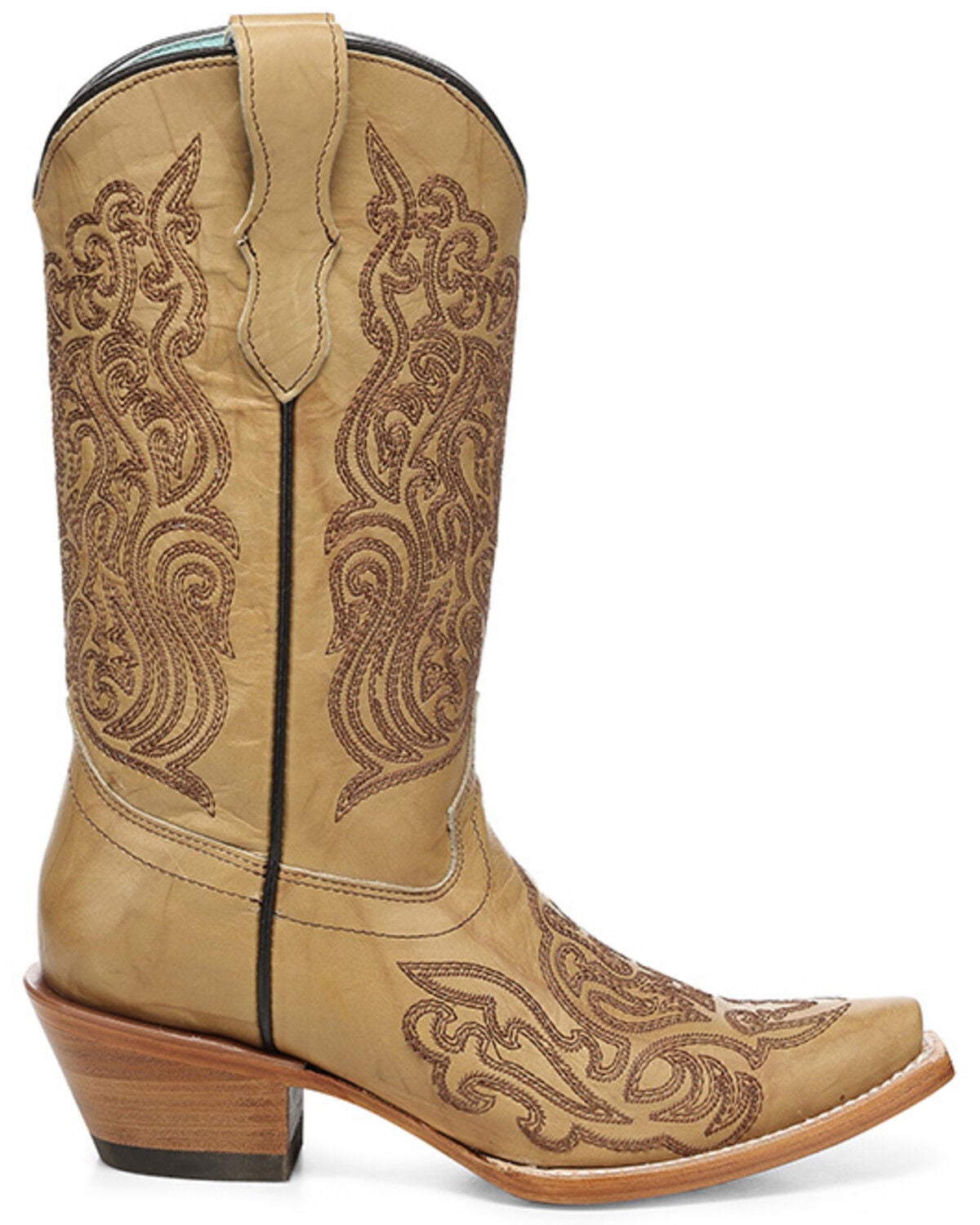 Image #2 - Corral Girls' Western Boots - Snip Toe, Honey, hi-res
