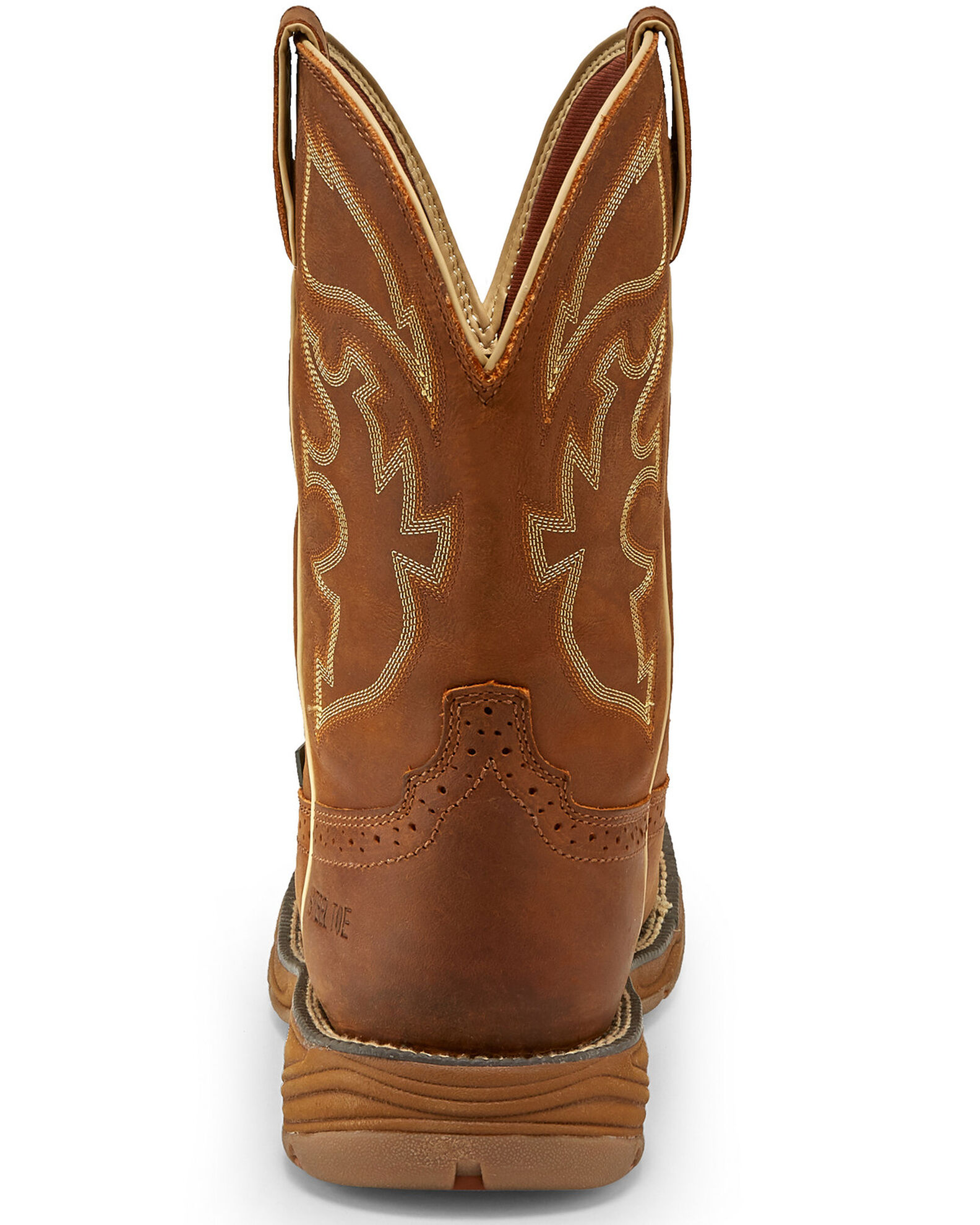 Justin men's stampede tan waterproof work boots store