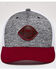 Kimes Ranch Men's Lark Logo Patch Mesh Back Trucker Cap, Heather Grey, hi-res