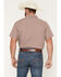 Image #4 - Gibson Trading Co Men's Kick Dust Geo Print Short Sleeve Button-Down Western Shirt, Burgundy, hi-res