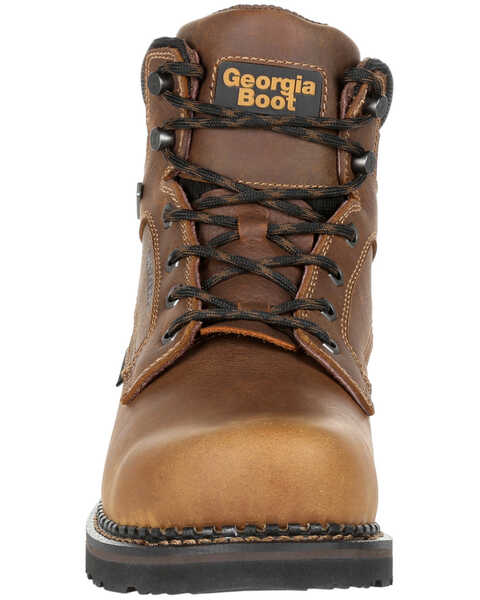 Image #5 - Georgia Boot Men's Giant Revamp Met Guard Waterproof Work Boots - Steel Toe, Brown, hi-res