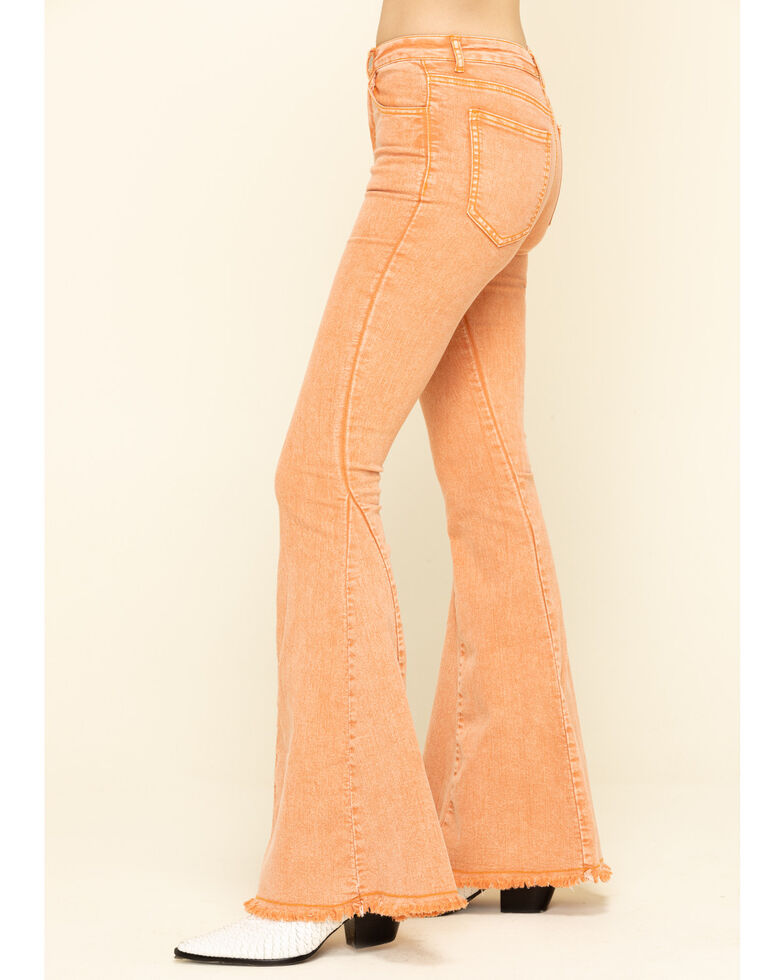 Saints Hearts Women S Rust High Rise Flare Jeans Boot Barn