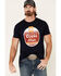 Brew City Beer Gear Men's Navy Coors Oval Graphic T-Shirt , Navy, hi-res
