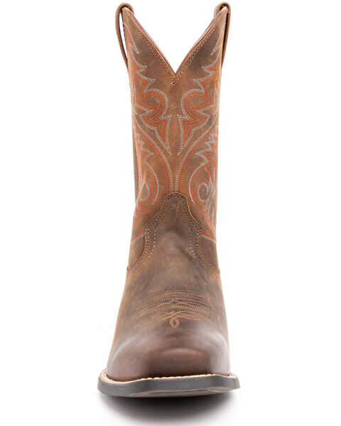 Image #7 - Ariat Men's Sport Herdsman Western Boots, Brown, hi-res