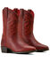 Image #4 - Ariat Girls' Heritage Rosy Western Boots - Round Toe, Red, hi-res
