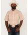 Image #1 - RANK 45® Men's Kickin Southwestern Print Short Sleeve Button-Down Western Shirt, Gold, hi-res