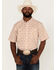 RANK 45 Men's Kickin Southwestern Print Short Sleeve Button Down Western Shirt , Gold, hi-res