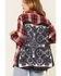 Nostalgia Women's Plaid Print Embroidered Back Panel Long Sleeve Western Shirt , Red, hi-res
