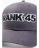 Image #2 - RANK 45® Men's Embroidered Logo Mesh-Back Ball Cap, Grey, hi-res