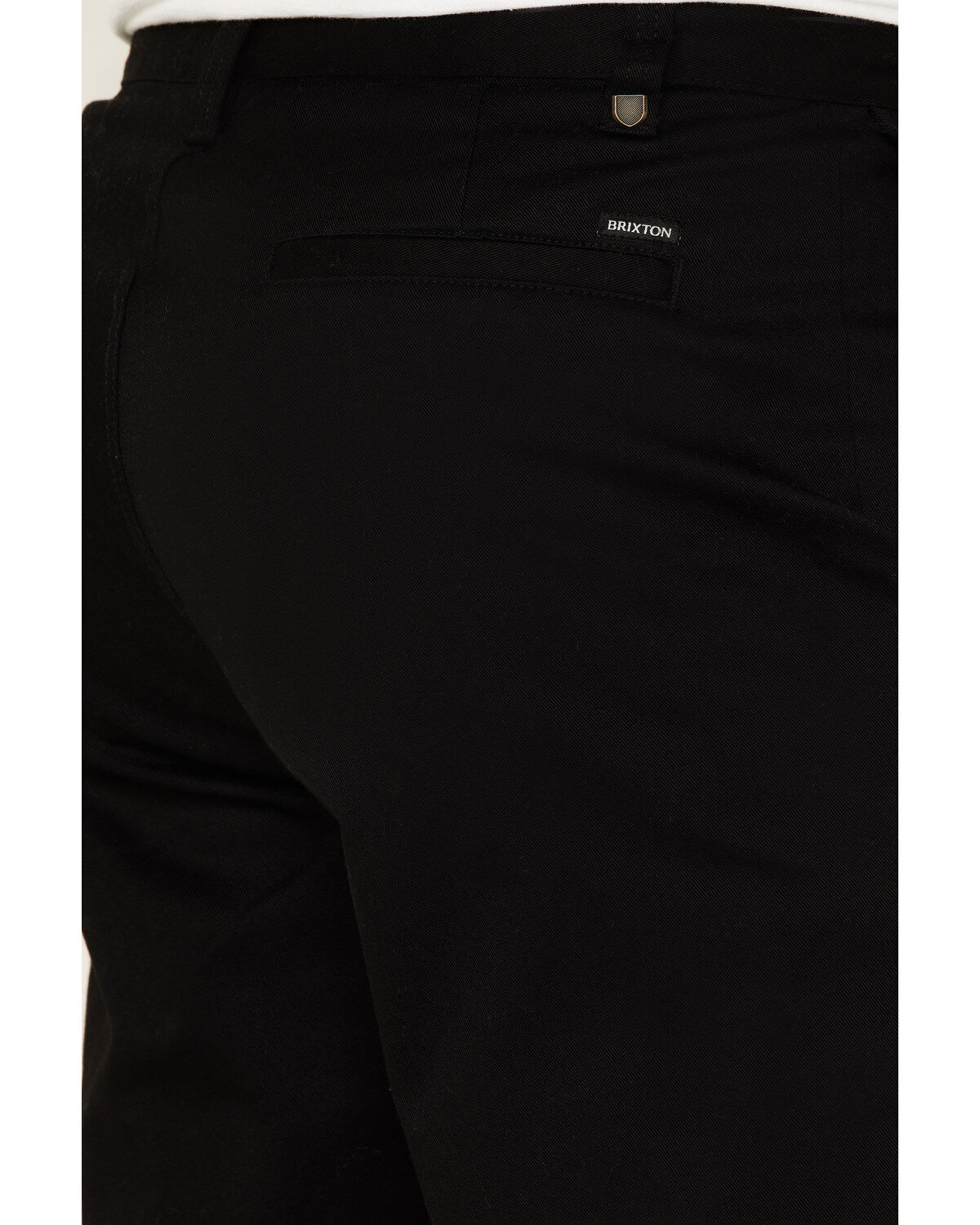 Image #4 - Brixton Men's Choice Stretch Twill Relaxed Fit Chino Pants, Black, hi-res