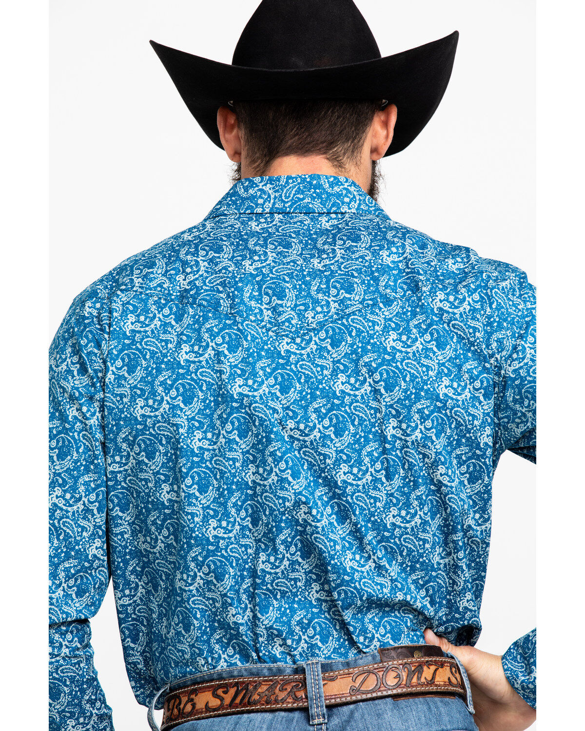 Image #5 - Cody James Men's Blue Paisley Print Western Shirt, , hi-res