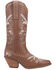 Image #2 - Dingo Women's Full Bloom Western Boots - Medium Toe, Brown, hi-res