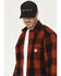 Image #2 - Carhartt Men's Heavyweight Plaid Print Long Sleeve Button-Down Flannel Shirt, Red, hi-res