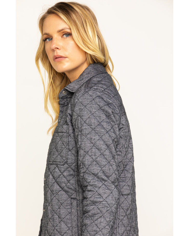 dickies quilted flannel shirt jacket