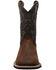 Image #4 - Ad Tec Men's Brown Western Work Boots - Soft Toe, Brown, hi-res
