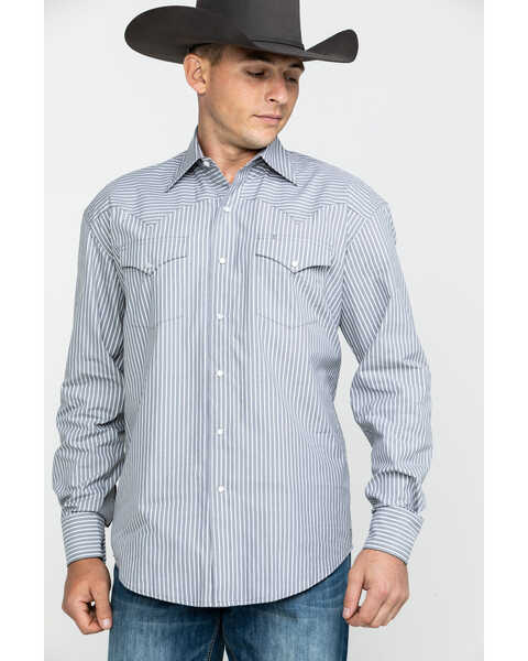 Image #5 - Stetson Men's Striped Long Sleeve Snap Western Shirt, , hi-res