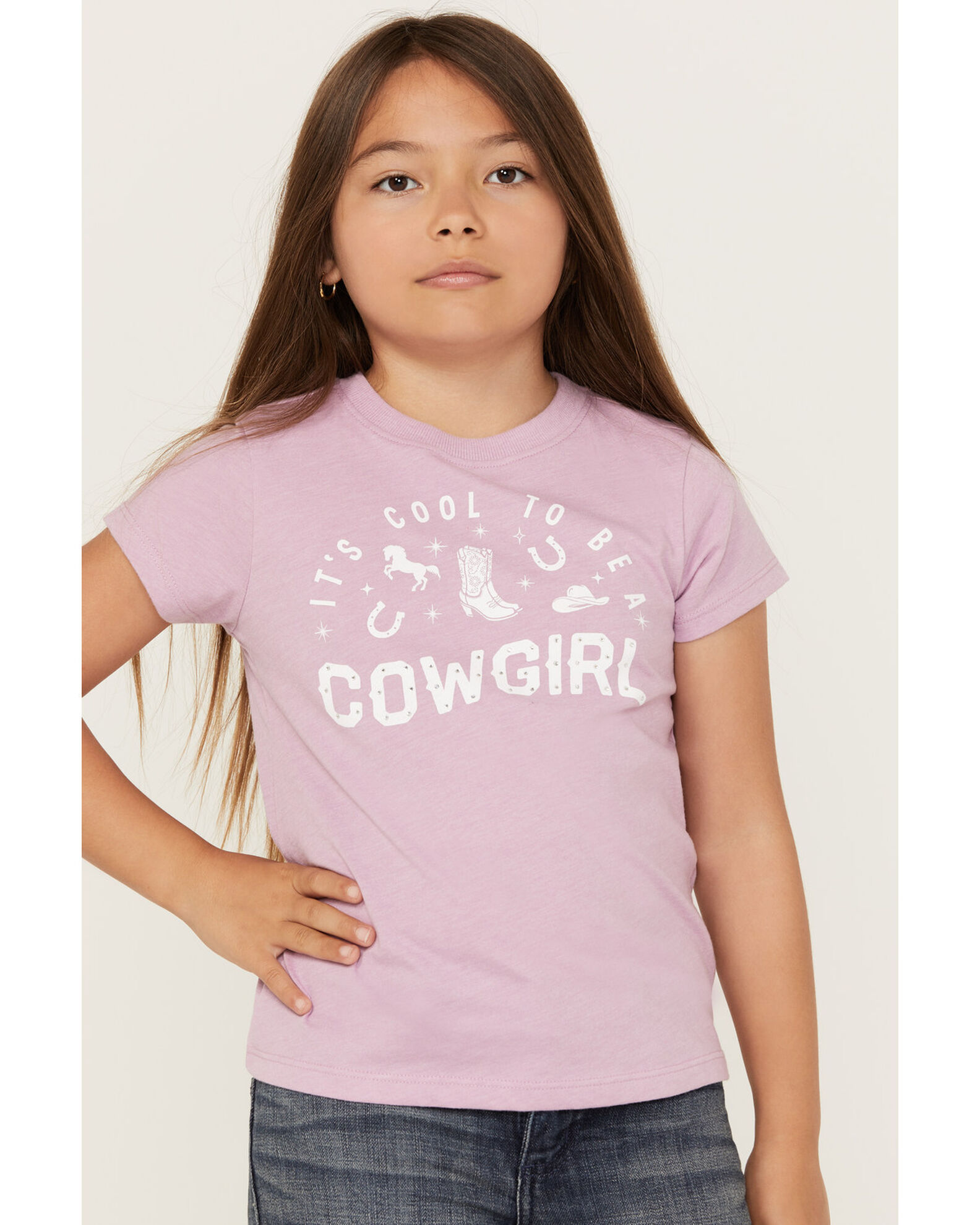 Shyanne Girls' Cool To Be A Cowgirl Short Sleeve Graphic Tee