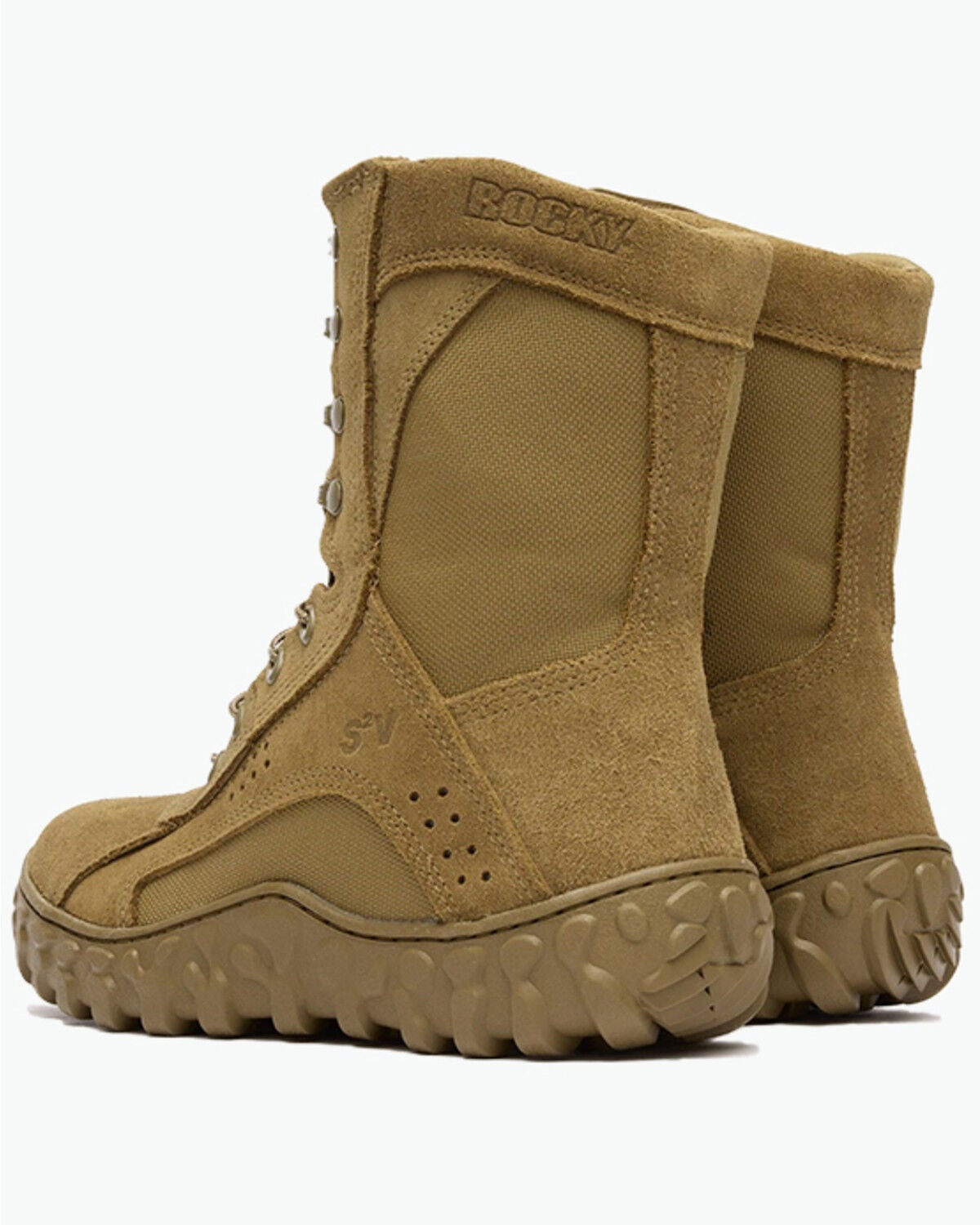 Image #4 - Rocky Men's 8" S2V Tactical Military Boots - Soft Toe, Tan, hi-res