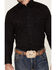 Wrangler Men's Silver Edition Geo Print Long Sleeve Snap Western Shirt, Black, hi-res
