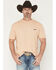 Image #2 - Hooey Men's Zenith Short Sleeve Pocket Graphic T-Shirt, Tan, hi-res