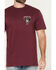 Image #4 - Moonshine Spirit Men's Backwoods Skeleton Short Sleeve Graphic T-Shirt, Burgundy, hi-res