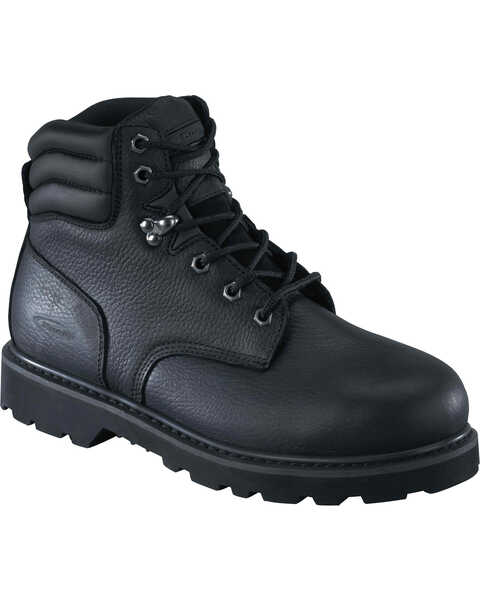 Knapp Men's Backhoe 6" Work Boots - Steel Toe, Black, hi-res
