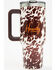 Image #1 - Boot Barn 40oz Howdy Tumbler with Handle, Brown, hi-res