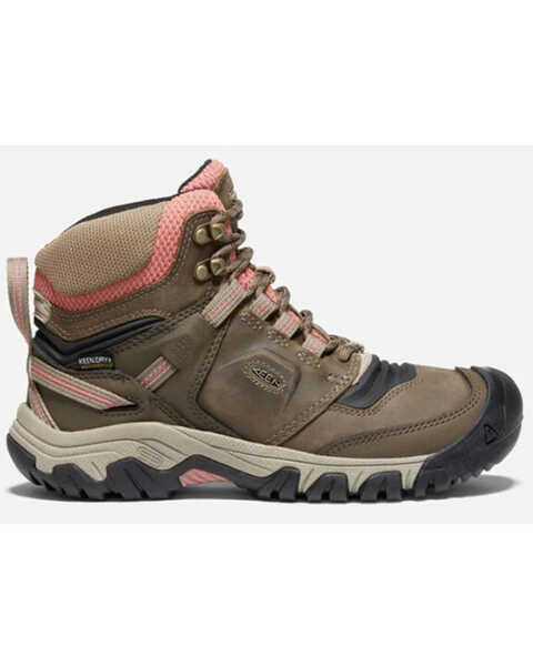 Image #1 - Keen Women's Timberwolf Waterproof Ridge Flex Hiking Boots - Round Toe, Brown, hi-res