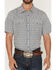 Image #3 - Gibson Trading Co Men's haven Geo Print Short Sleeve Snap Western Shirt, Light Blue, hi-res