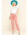 Image #6 - Wrangler Modern Women's White Logo High Rib Cropped Tee, White, hi-res