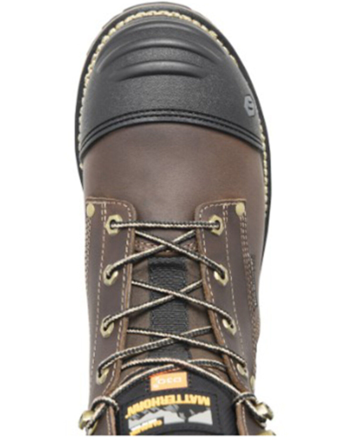 Image #5 - Matterhorn Men's 6" I-Beam Int. Met Guard Waterproof Work Boots - Composite Toe, Brown, hi-res