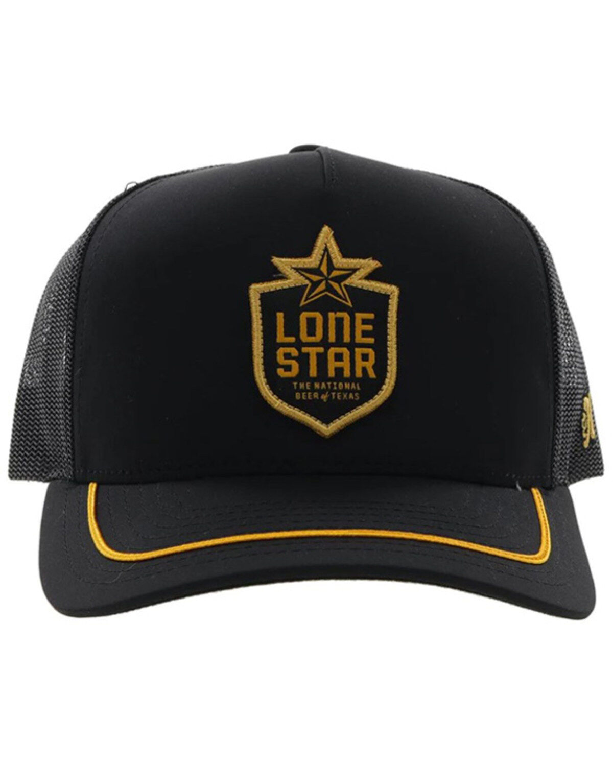 Image #3 - Hooey Men's Lone Star Mesh Back Trucker Cap, Black, hi-res