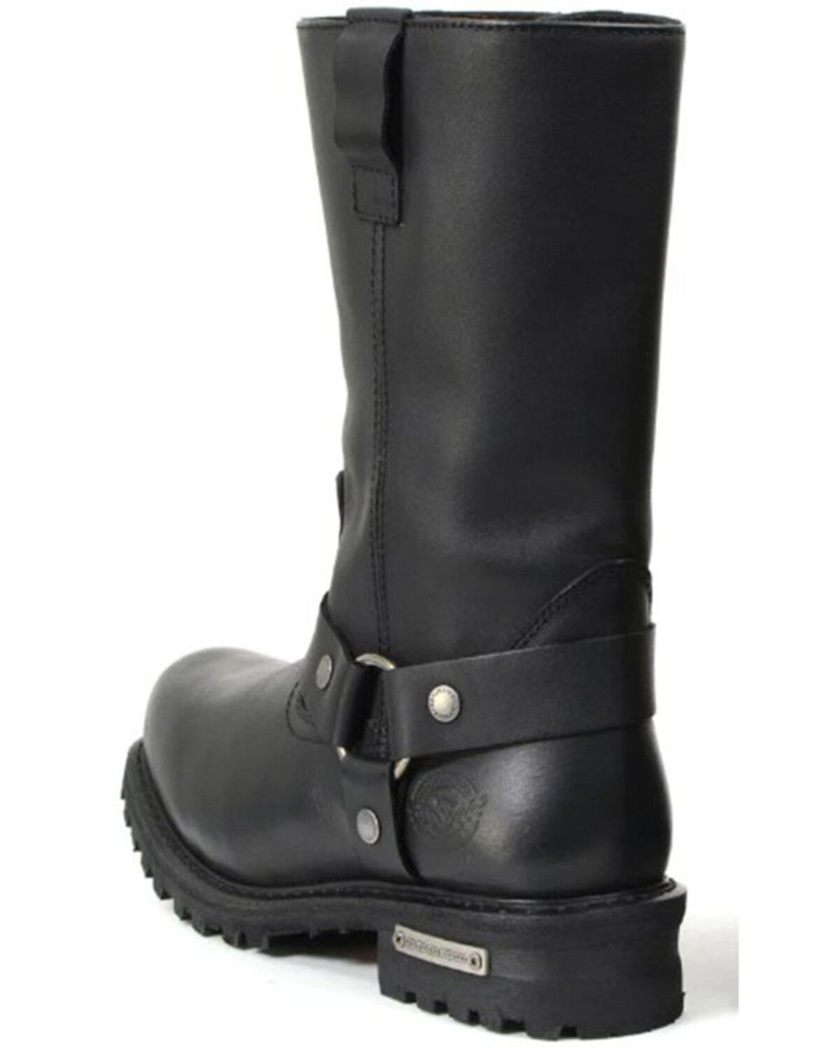 Image #2 - Milwaukee Leather Men's 11" Waterproof Harness Boots - Square Toe, Black, hi-res