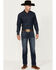 Image #1 - Ariat Men's M2 Bradford Cleveland Dark Wash Relaxed Bootcut Rigid Jeans, Dark Wash, hi-res