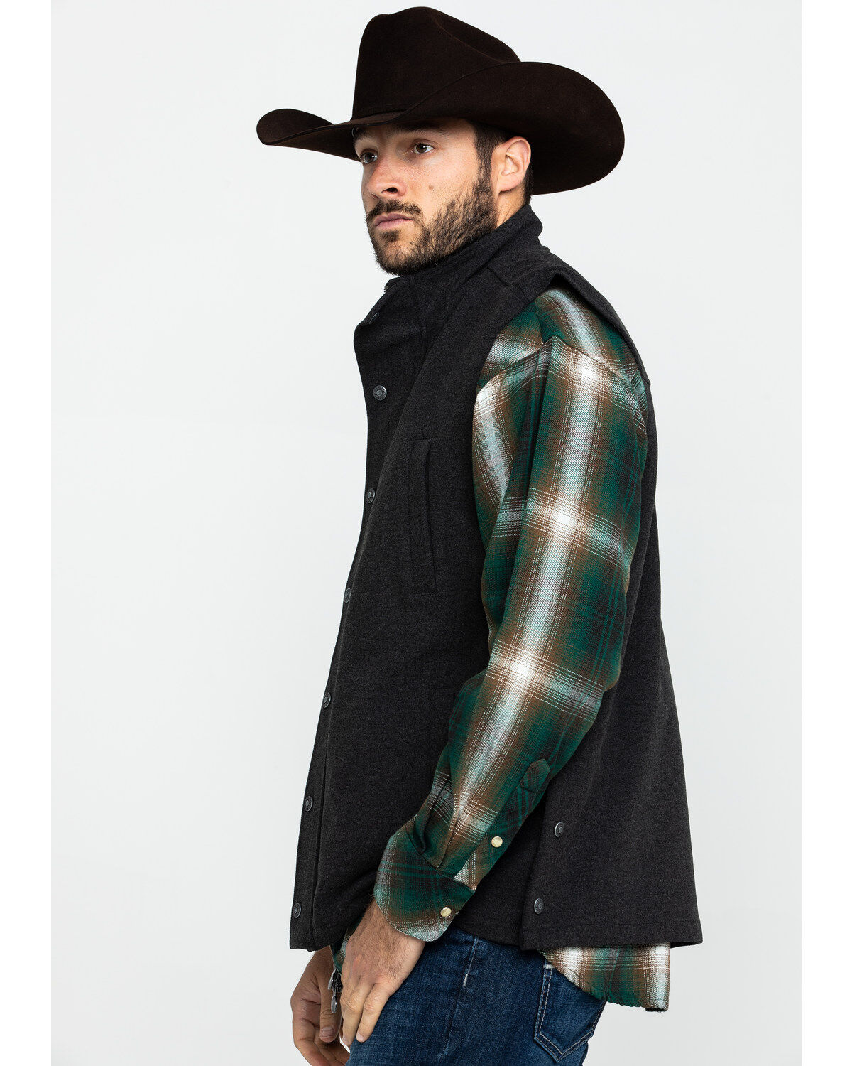 Image #3 - Outback Trading Co. Men's Oaks Vest, Black, hi-res